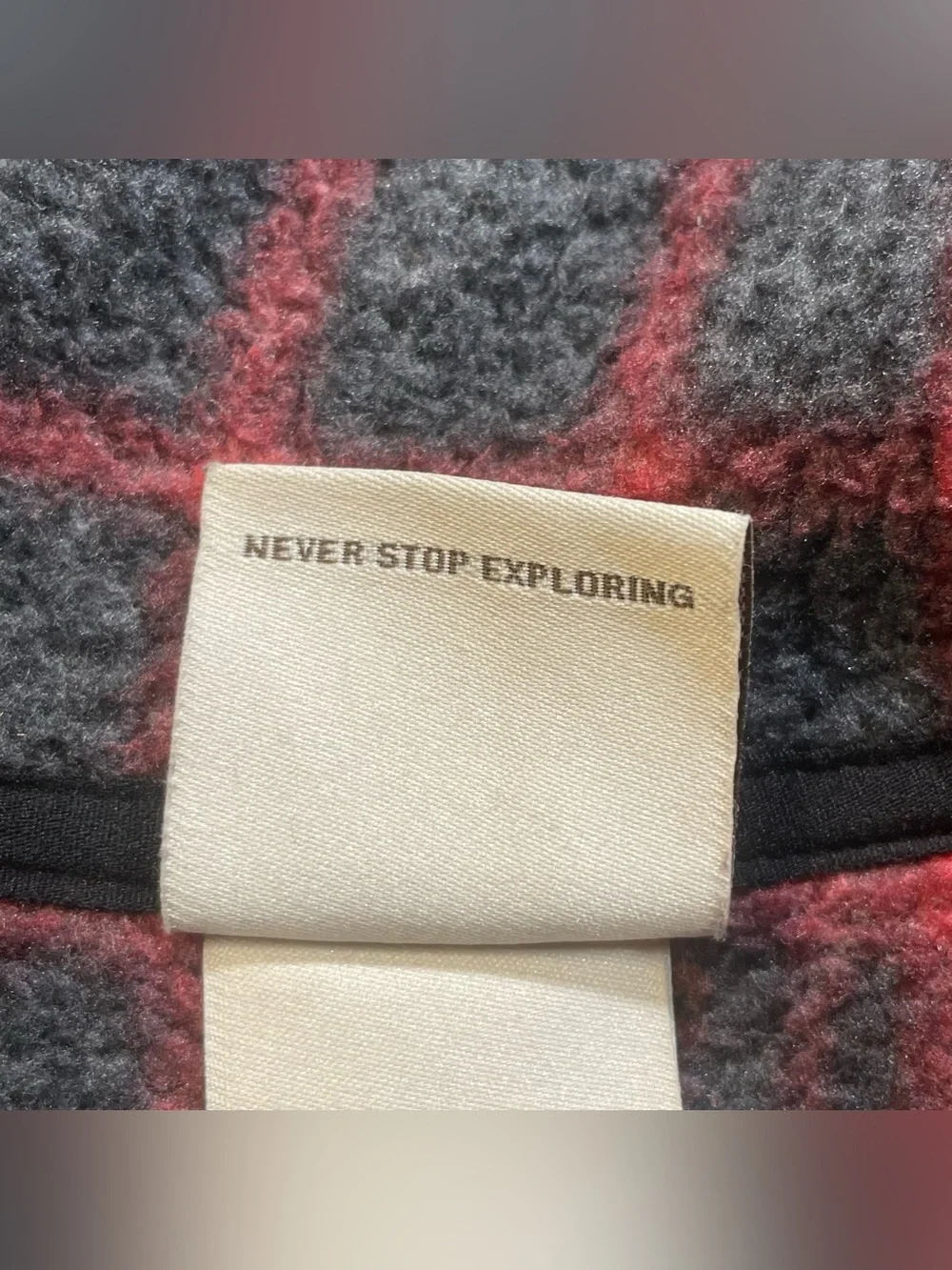 The North Face Gordon Lyons Pullover Men's M Red Plaid 1/4 Zip Fleece Sweater